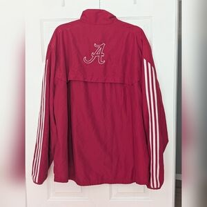 Adidas Alabama Wind Breaker Zip Up Jacket Men's XL Red